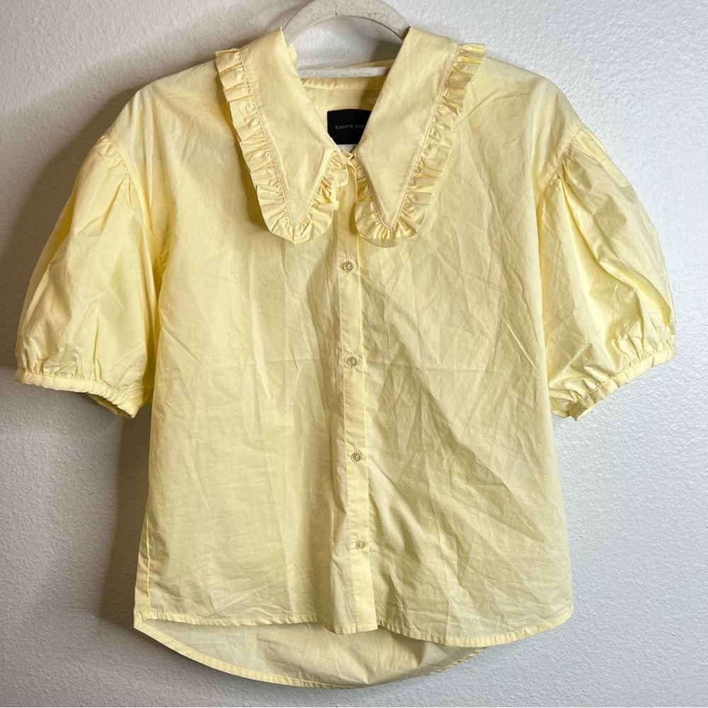 Birgitte Herskind Irie Puff Sleeve Peter Pan Collar Shirt - Picture 5 of 10